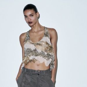 Animal print blouse